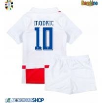 Maglie da calcio Croazia Luka Modric #10 Prima Maglia Bambino Europei 2024 Manica Corta (+ Pantaloni corti)